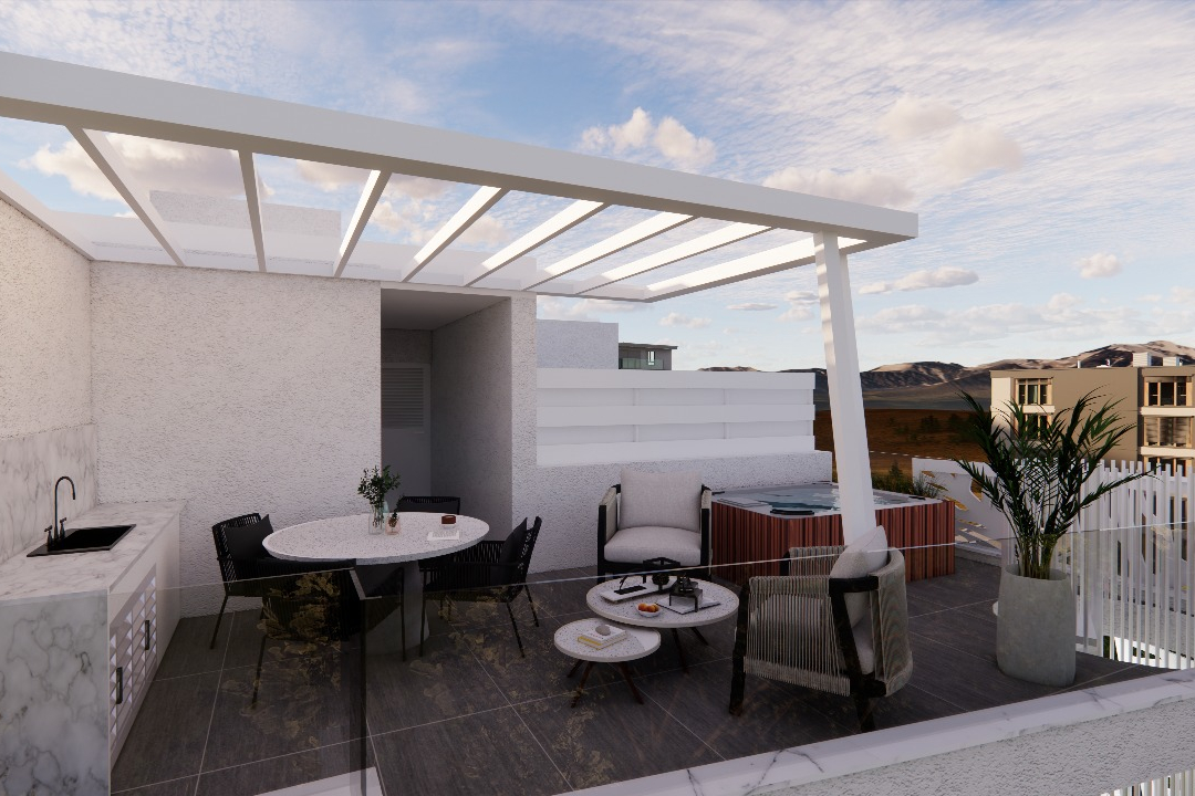 1 plus 1 bedroom penthouse in Larnaca Livadia Area